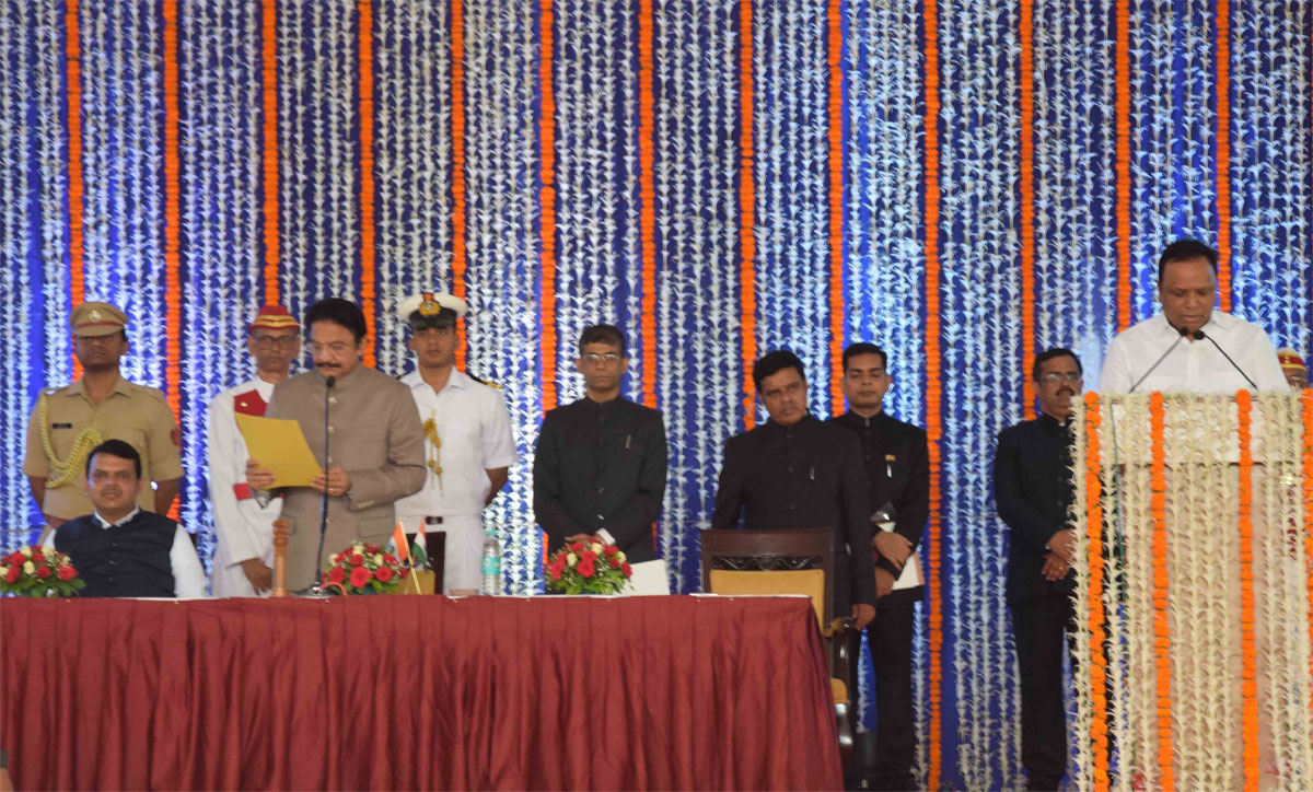 Ministers Swearing Ceremony at Raj Bhavan Mumbai.