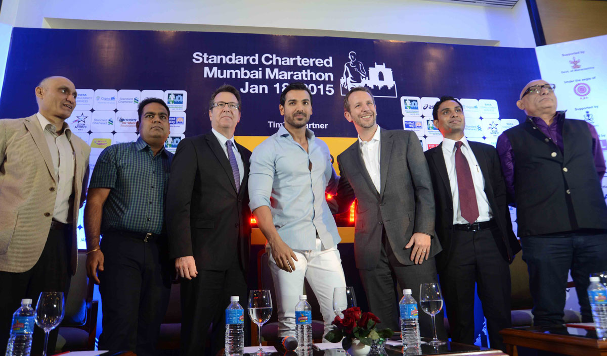 The Standard Chartered Mumbai(SCMM) Marathon Press Conference at Hotel Trident.