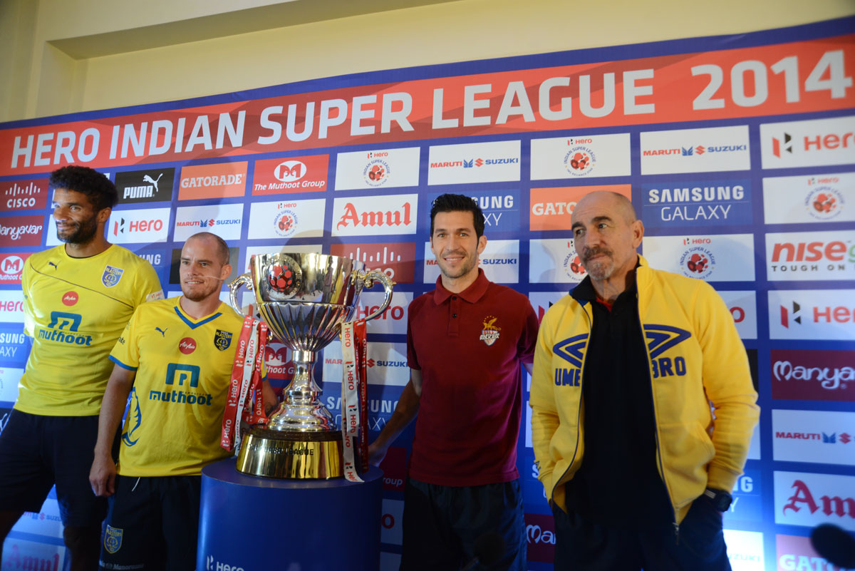 Hero Indian Super League 2014 Press Conference at Hotel Trident.