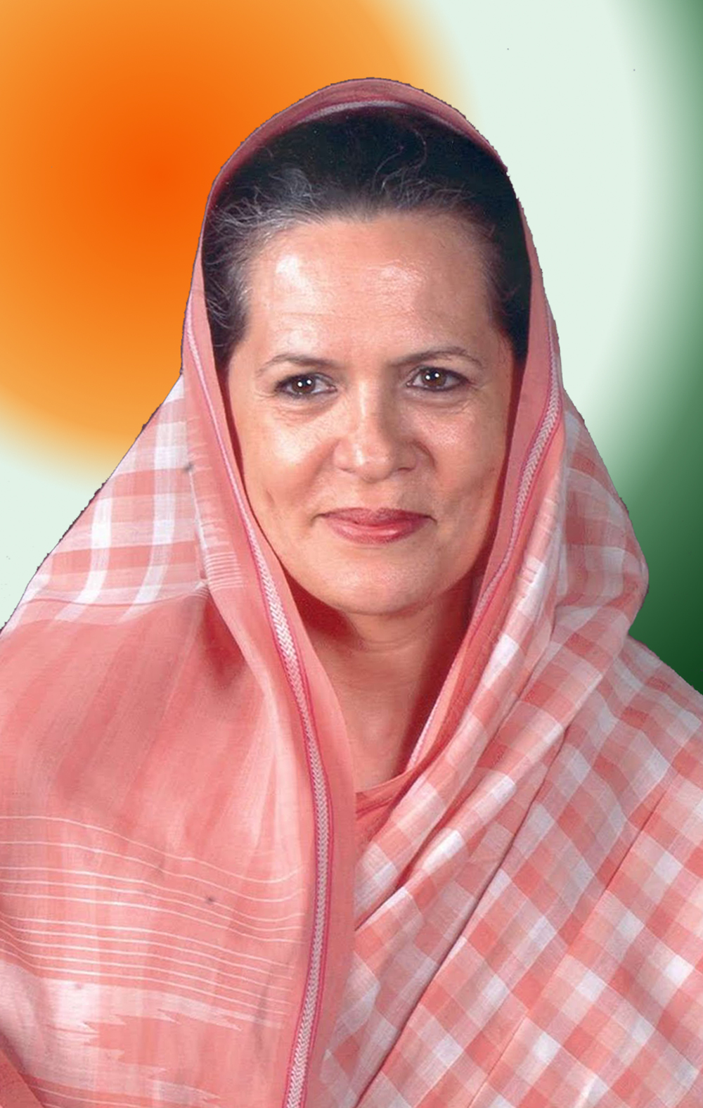 SONIA GANDHI (PRESIDENT ALL INDIA CONGRESS COMMITTEE).