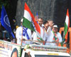 Ex.Union Minister & MP.Milind Deora during 184-Byculla Assembly Congress Candidate Madhu Chavan Rally.