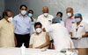 Minister Ashokrao Chavan Took COVID Vaccine at J.J.Hospital Centre.