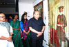 LOKSABHA SPEAKAR MEERA KUMARI,GOVERNOR K.SANKARNARAYANAN,PWD MINISTER CHHAGAN BHUJBAL AT TAOART GALLARY WORLI MUMBAI.