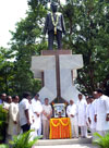 Tribute to Ex.Chief Minister Late Vasantrao Naik on his Birth Anniversary at Vidhan Bhavan.