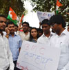 Mumbai Youth Congress Protest Against BMC on Hike Of Property Taxes at Azad Maidan.