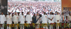 Congress President Smt.Sonia Gandhi and Vice President Rahul Gandhi at Nagpur.