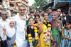 186-Mumbadevi Assembly Constituency Congress Candidate Amin Patel Padyatra Rally in Ward No.208.