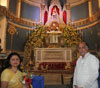 EX.UNION MINISTER GURUDAS KAMAT AT MOUNT MARY CHURCH.