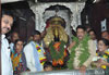 Chief Minister Prithviraj Chavan with wife Smt.Satvashila Chavan at Pandharpur on occasion of Ashadi Ekadashi.
