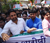 Youth Congress Protest at Azad Maidan CST Mumbai.