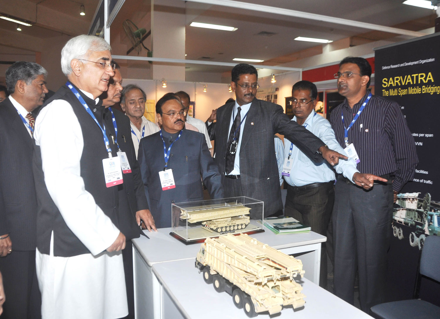 INAUGRATION OF GES 2011 & SME EXPO 2011 BY HON'BLE SALMAN KHURSHEED  ,MINISTER SUBHODTHKANT SAHAI,MINISTER CHHAGAN BHUJBAL AT WORLD TRADE CENTRE CUFFE PRADE MUMBAI.