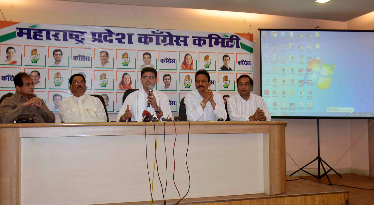 Congress Leader Sachin Pilot Press Conference at Gandhi Bhavan.