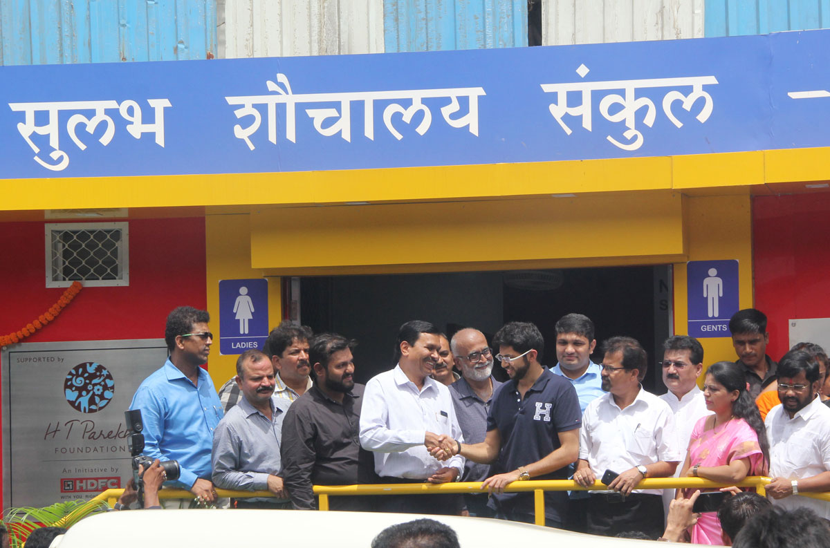 Yuvasena President Aditya Thackarey Inaugurates BMC Public Toilet at Dadar.