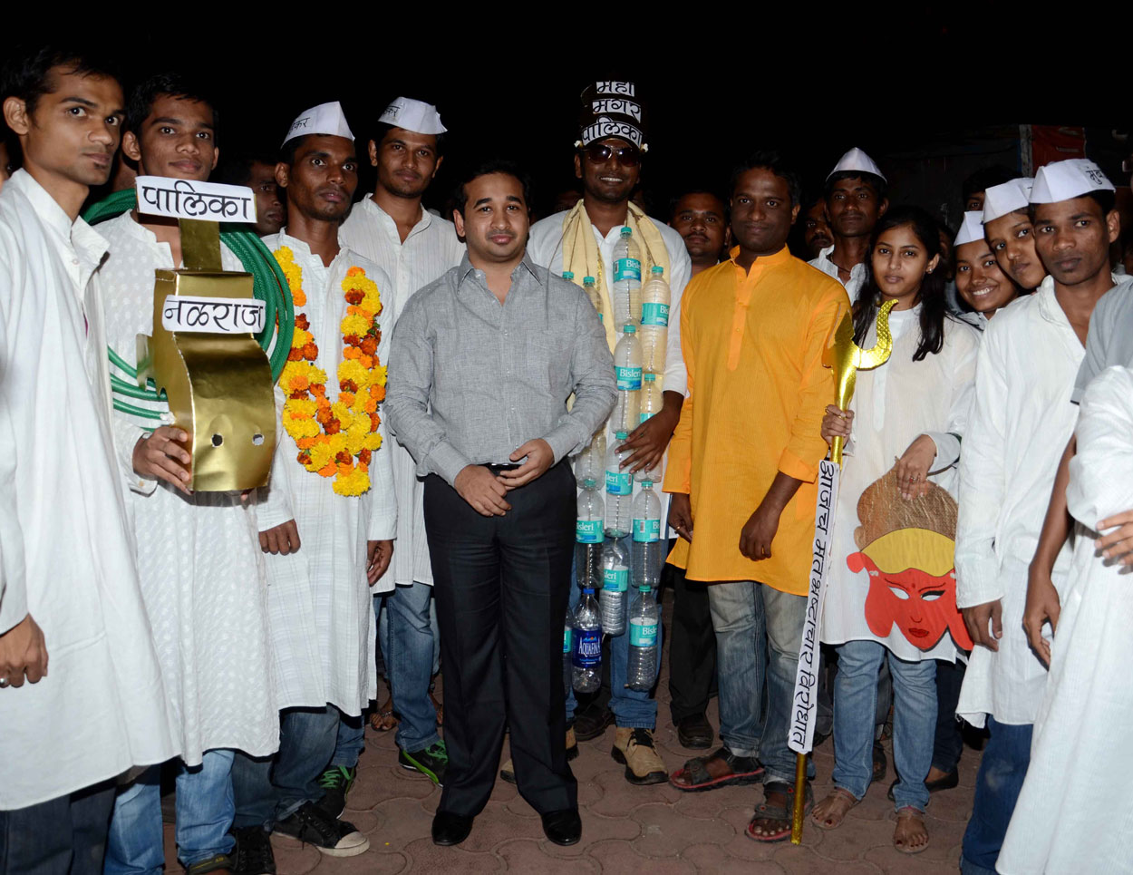 SWABHIMAN SANGHATANA "STREET PLAY ON WATER MAFIA" ON OCCASION SWABHIMAN SANGHATANA PRESIDENT NITESH NARAYANRAO RANE AT WORLI.