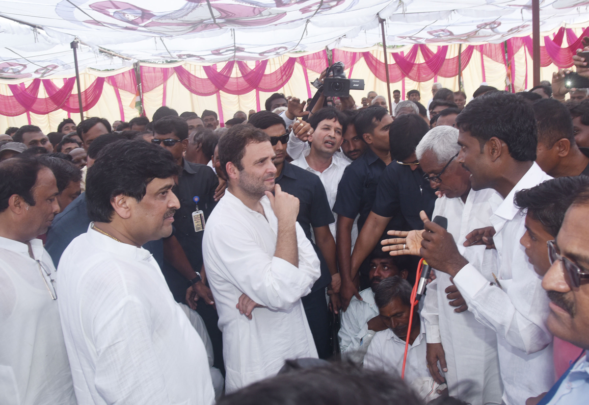 AICC Vice President Rahul Gandhi during Marathwada Melava at Nanded & Parbhani Maharashtra.