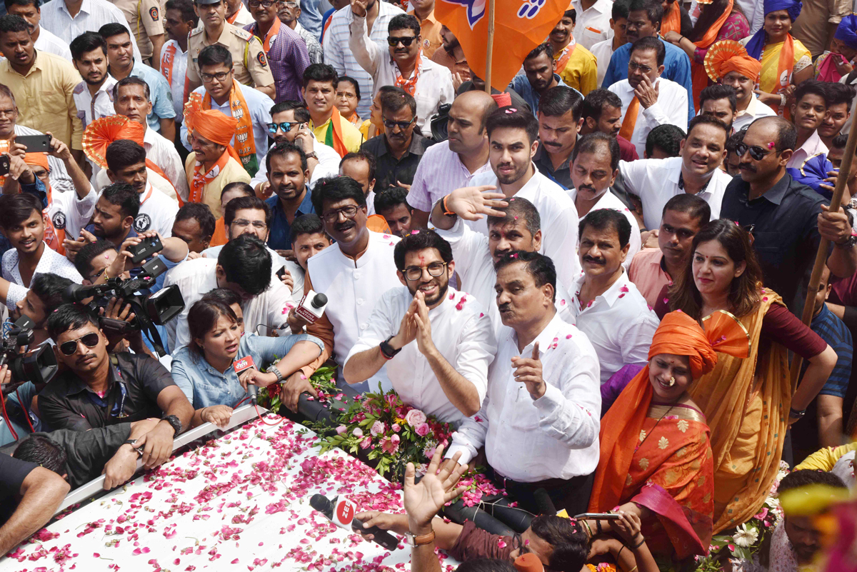 Worli Assembly Shivsena-BJP Candidate Aditya Thackarey Filed Nomination Form.
