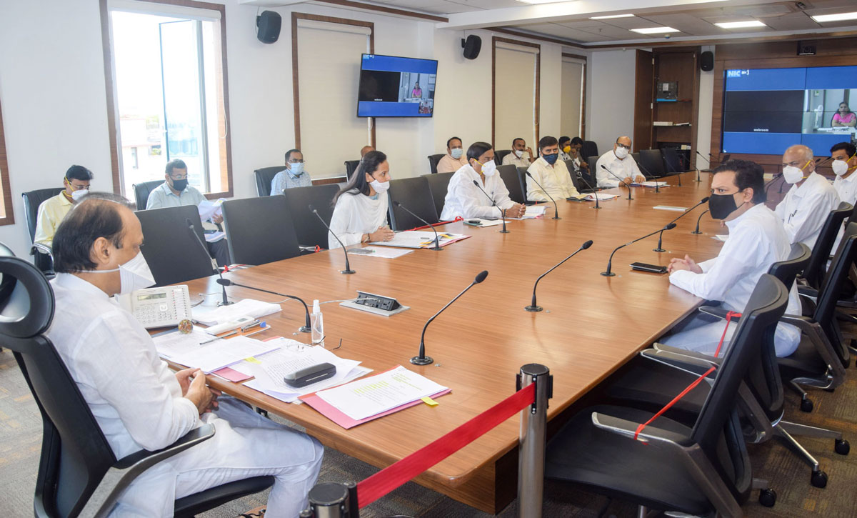 DY.CM Ajit Pawar Meeting with Ministers Amit Deshmukh & Aditi Tatkare at Mantralaya .