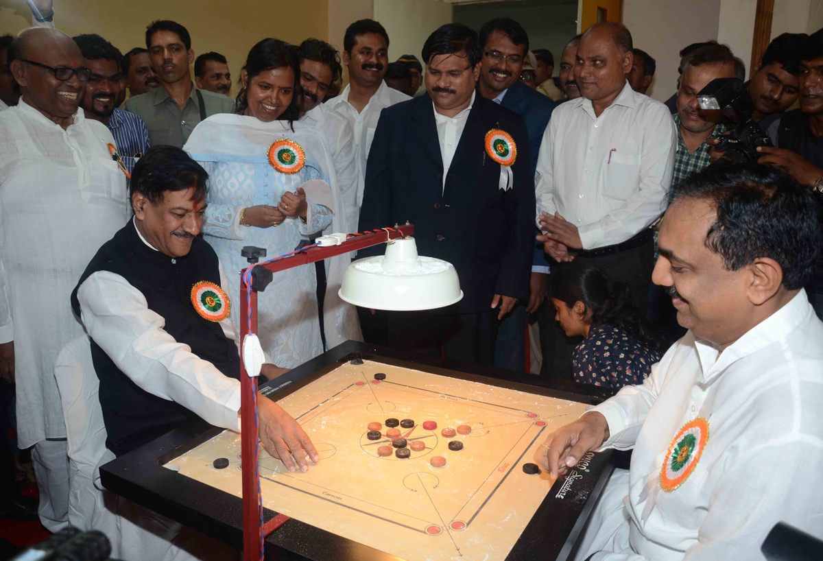 INAUGURATION OF SPORTS COMPLEX AT DHARAVI BY CHIEF MINISTER PRITHVIRAJ CHAVAN.