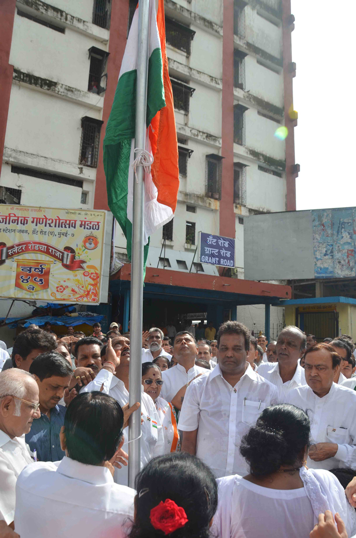 EX.UNION MINISTER & AICC MEMBER MURLI DEORA ON 67TH INDEPENDENCE DAY IN MUMBAI.