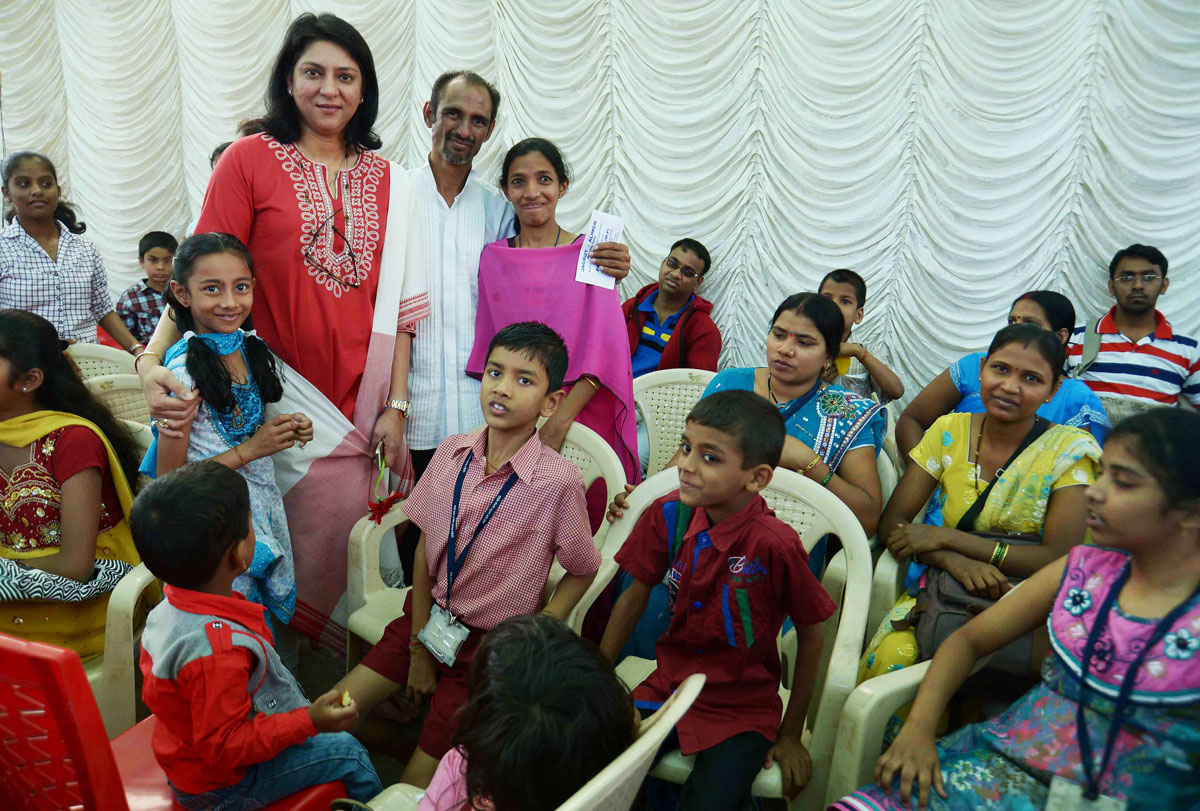 Nargis Dutt Memorial Charitable Trust & North Center Mumbai Congress Committee Org.Camp For Person With Disability Initiated & Supported By MP.Priya Dutt At Shed Complex Kalina.