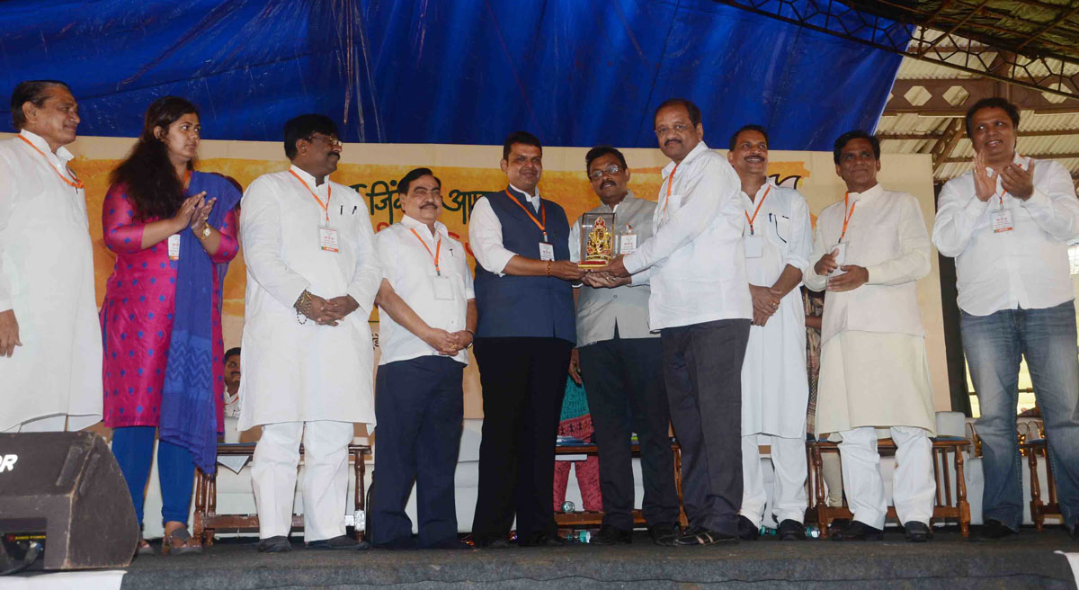 BJP State All Office Bearers Meeting at Andheri Sports Complex.