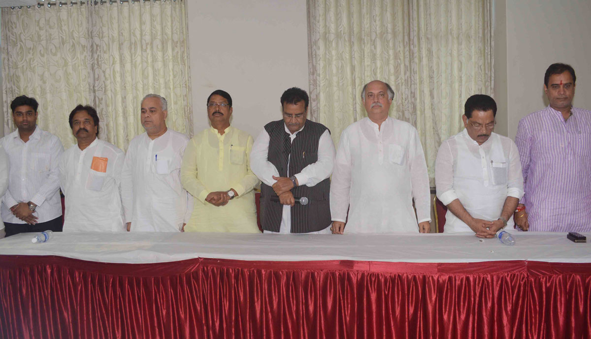 Ex.MP.Honble Gurudas Kamat During District Congress Committee Meeting at Andheri.