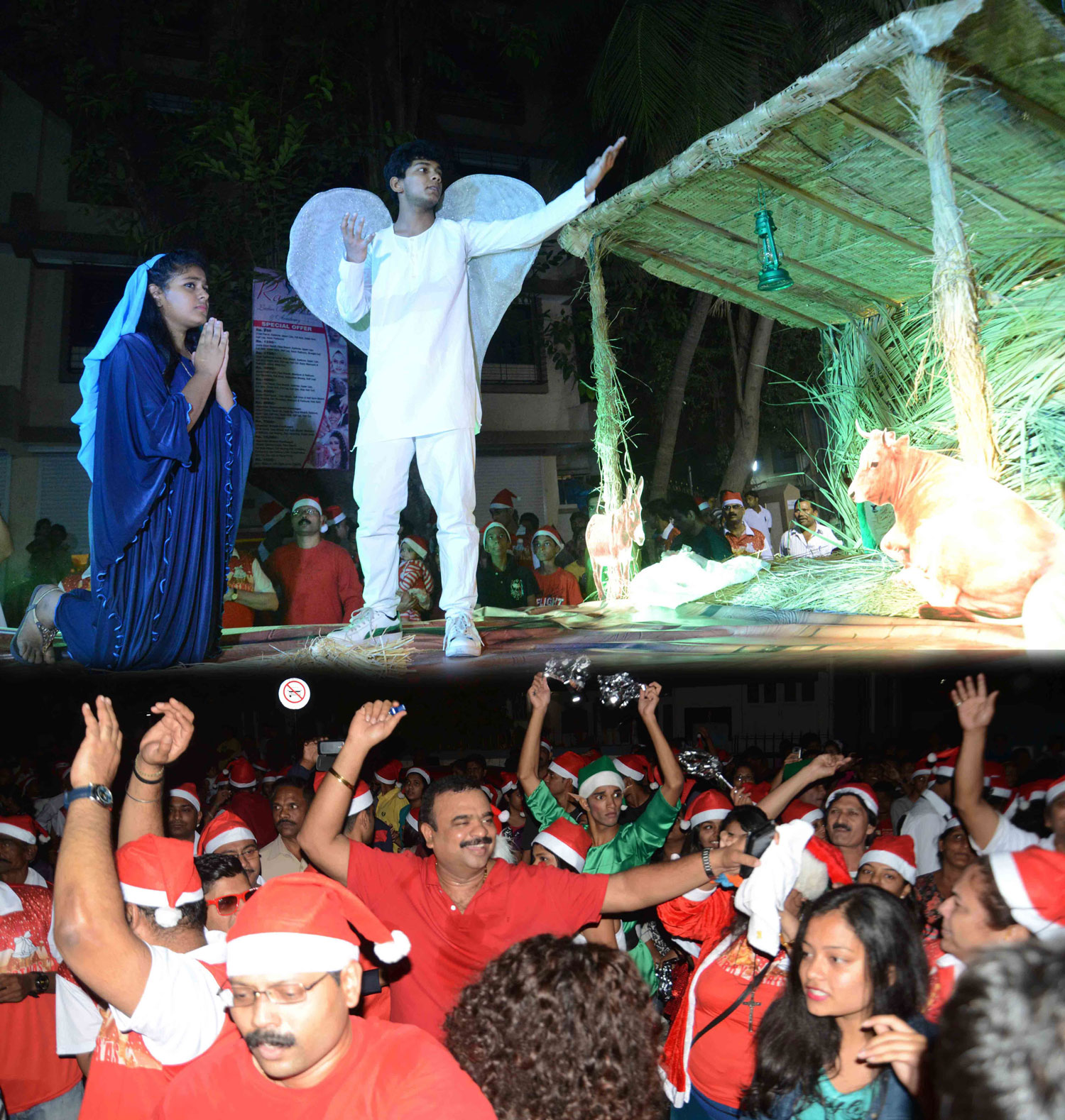 Christmas Festival Celebration Rally From Vakola Church to Kalina Organized by Municipal Corporator Brian Miranda.