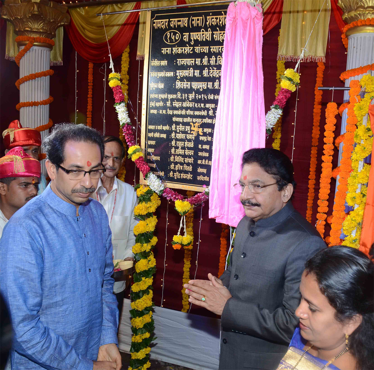 Governor Ch.Vidyasagar Rao & Shivsena President Uddhav Thackarey to Unveil Corner Stone & Statue Of Namdar Jagannath Shankar Seth Memorial at Antop Hill.