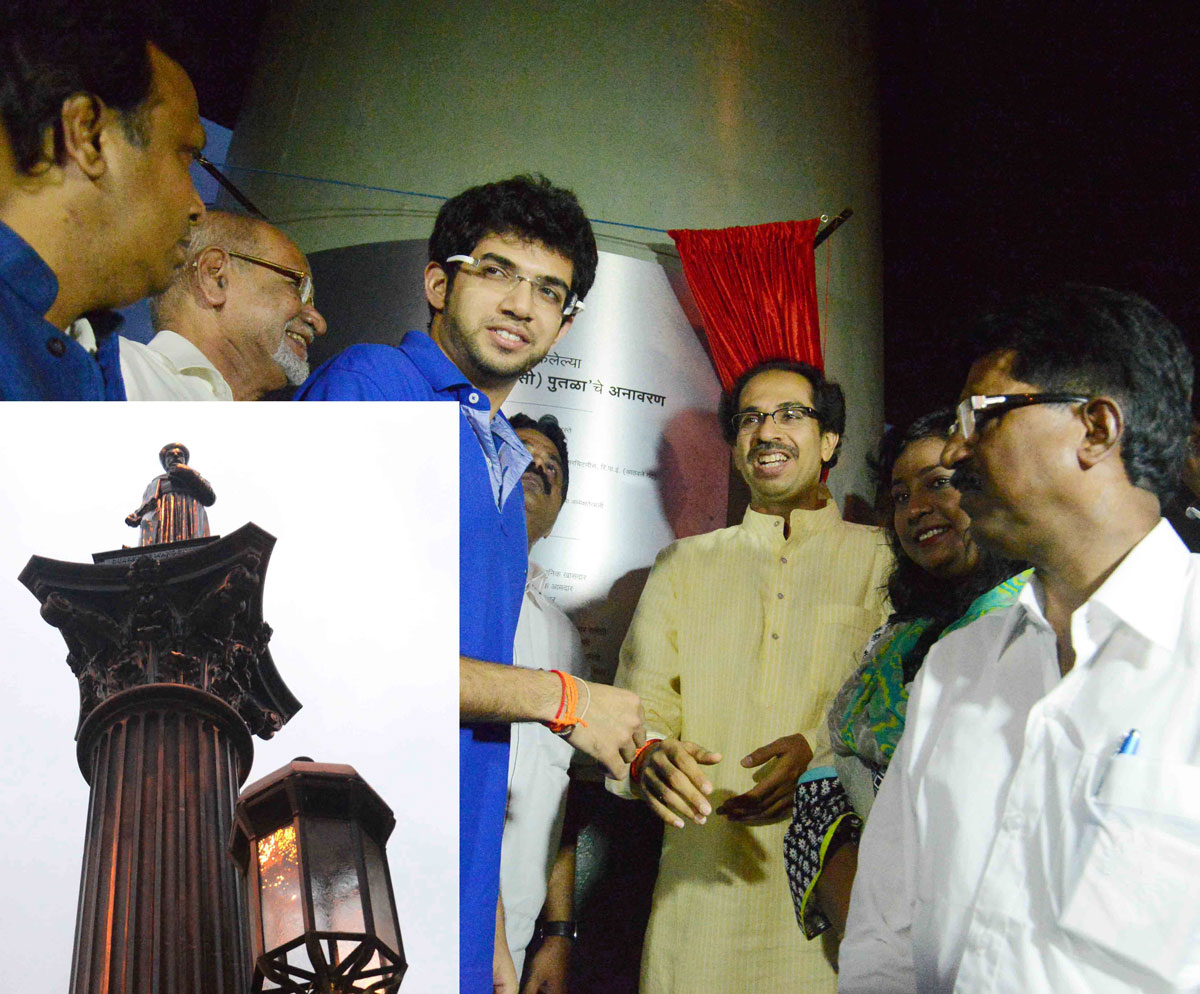 Shivsena President Uddhav Thackeray Unveil Memorial Statue of "KHADA PARSI" at Byculla Y Bridge.