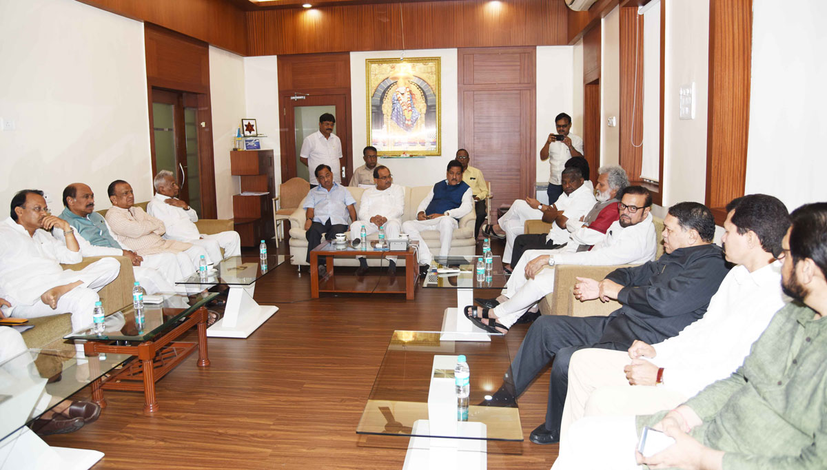 Opposition Party Leaders Meeting In Mumbai Day Before Monsoon Assembly Session at Vidhan Bhavan Mumbai