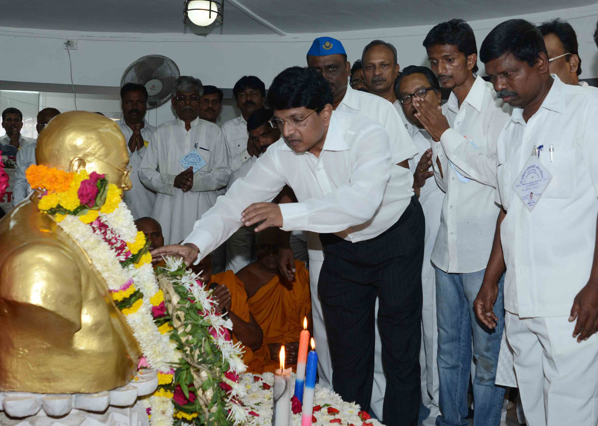 TRIBUTE TO BHARAT RATNA DR.BABASAHEB AMBEDKAR ON HIS MAHAPARINIRVAN DIN AT CHAITY BHOOMI DADAR.