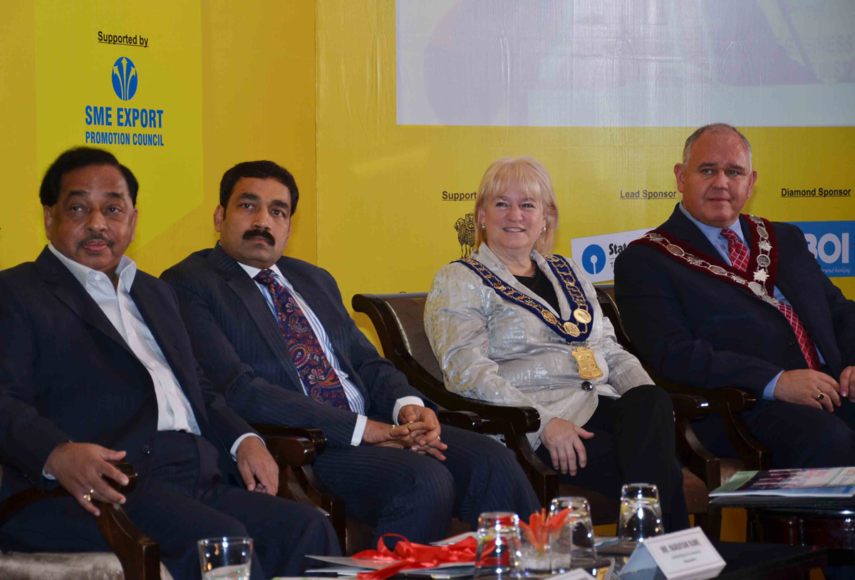 MINISTER OF INDUSTRIES NARAYANRAO RANE IN INDIAN BUSINESS LEADERS AT BKC BANDRA.