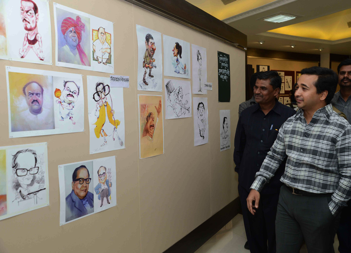 SWABHIMAAN SANGHATNA PRESIDENT NITESH NARAYANRAO RANE AT BALGANDHARAV RANG MANDIR PUNE.