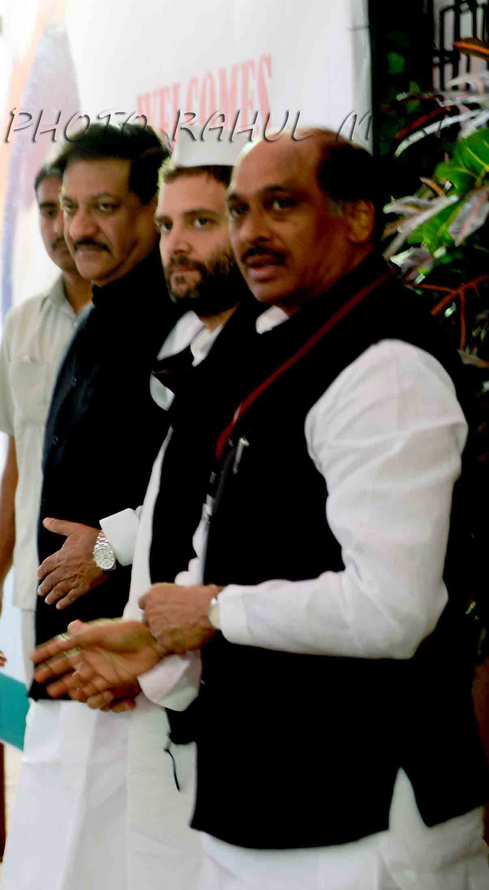 CONGRESS VICE PRESIDENT & YOUTH LEADER RAHUL GANDHI IN MUMBAI AT TILAK BHAVAN DADAR.