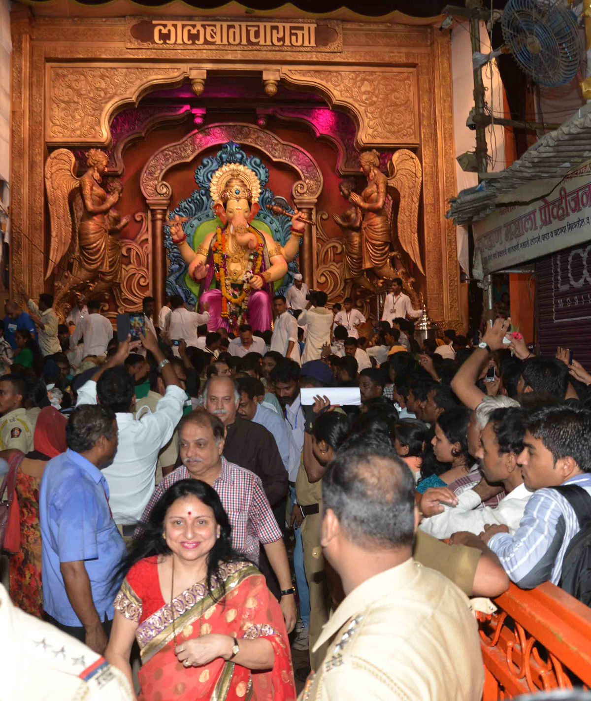 AICC GENERAL SECRETARY & MP. GURUDAS KAMAT FOR LALBAUGHCHA RAJA DARSHAN.