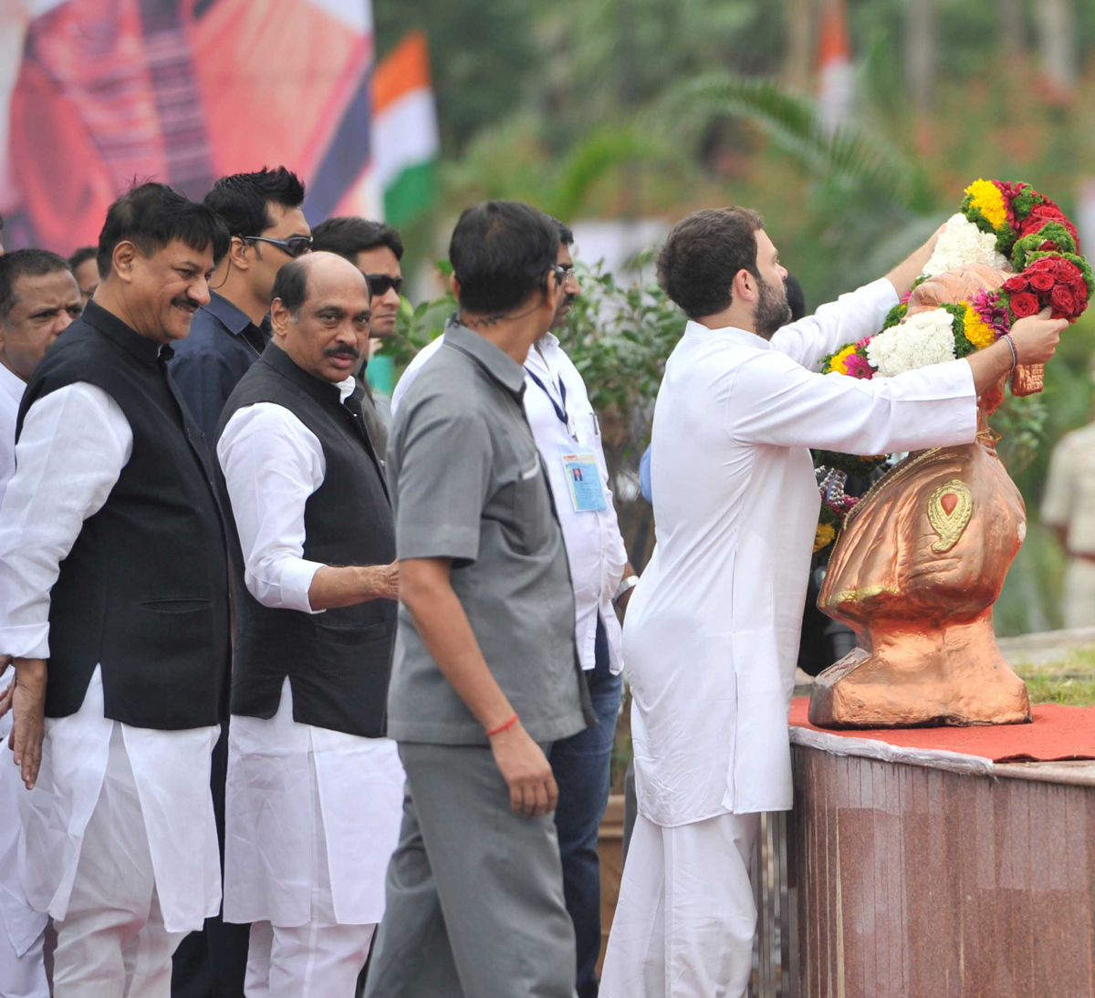 AICC VICE PRESIDENT RAHUL GANDHI AT BALEWADI PUNE.