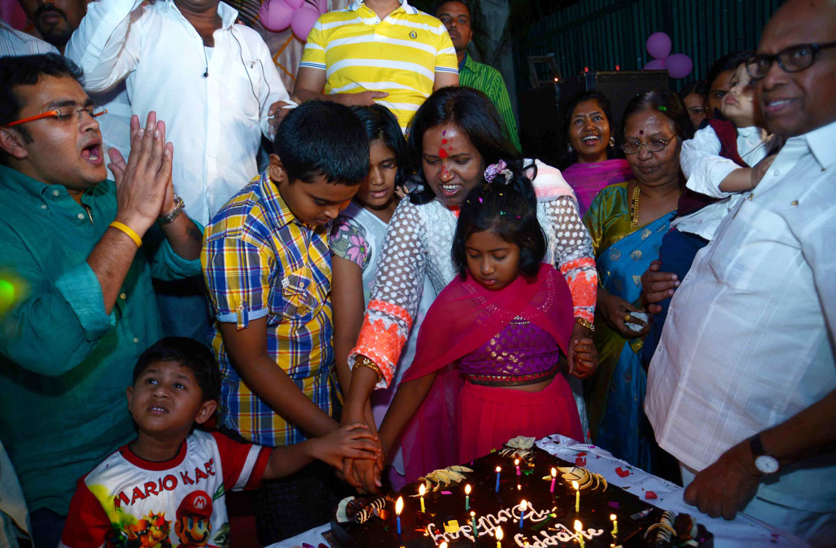 Minister Varsha Gaikwad Birthday Celebration in Mumbai.