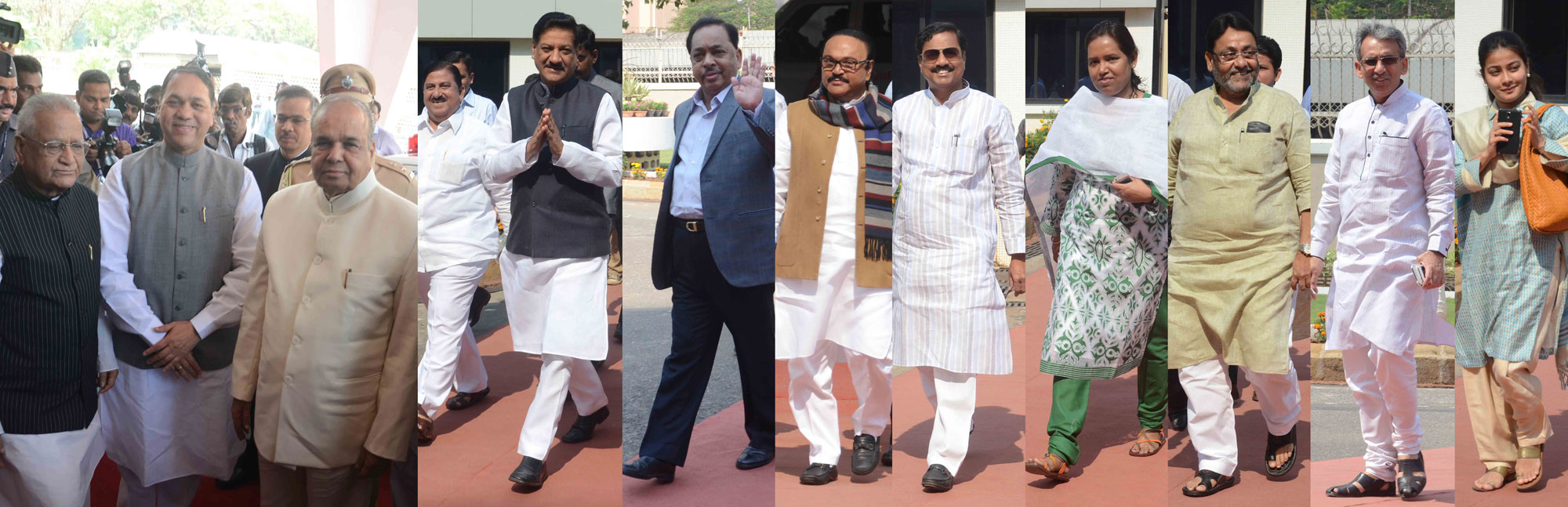 1st Day Maharashtra Assembly Budget Session At Vidhan Bhavan In Mumbai.