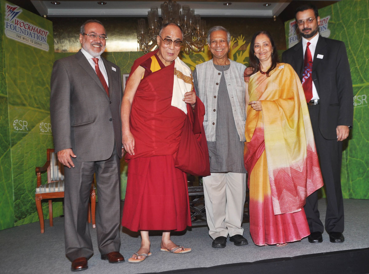 BUDDHIST SPIRITUAL & NOBEL PEACE LAUREATE DALAILAMAJI AT HOTEL TAJ PALACE MUMBAI.
