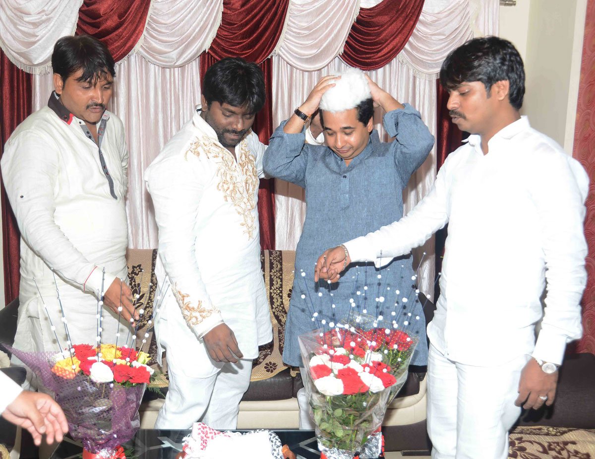 Swabhiman Sanghatana President Nitesh Narayanrao Rane on RAMZAN EID at kurla in Mumbai.