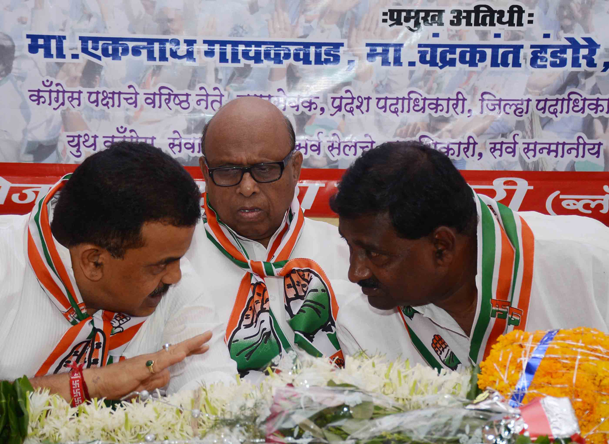 Mumbai Congress President Sanjay Nirupam during Karykarta Melava at Chembur.
