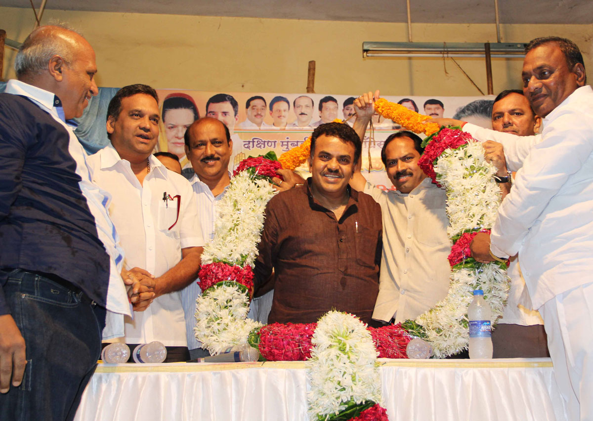 Mumbai Congress President Sanjay Nirupam during Congress Karyakarta Shibir at Prabhodhankar Thackarey Hall Sewree.