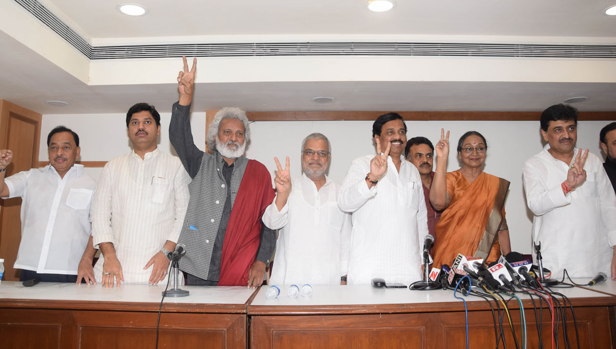Hon.Presidential Candidate Ms.Meera Kumari Press Conference & Meeting with all opposition Party Leaders at Y.B.Chavan.