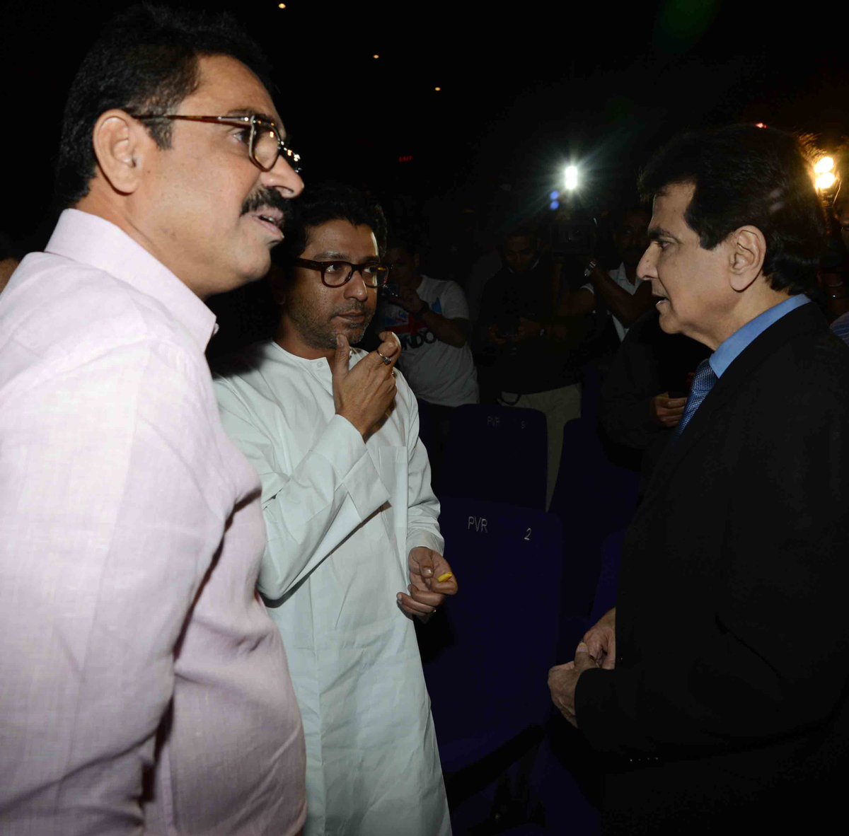 MNS CHIEF RAJ THAKARE & CINE STAR JITENDRA AT PVR LOWER PAREL.