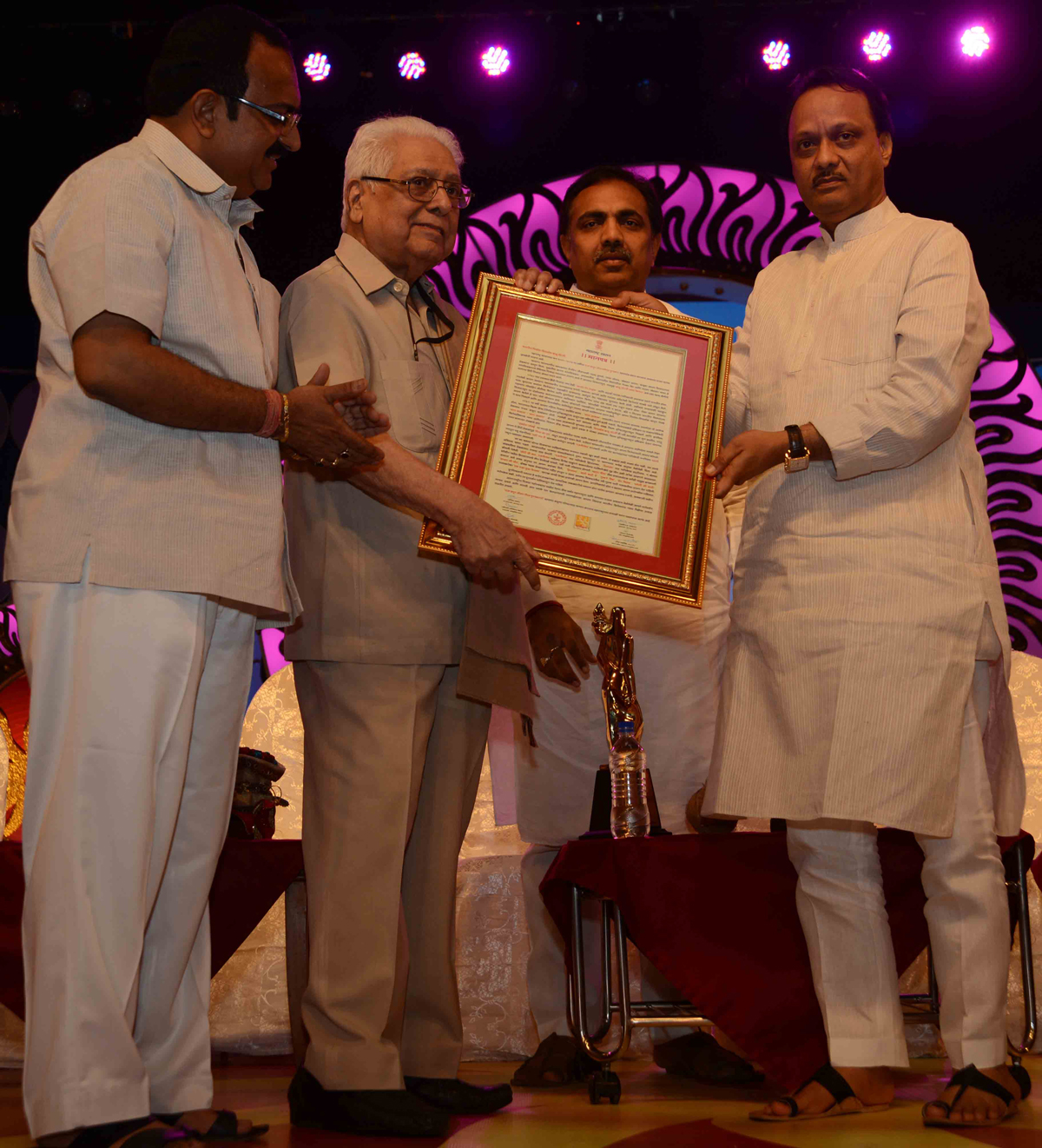 DY.CHIEF MINISTER AJIT PAWAR TO PRESENT 50TH YEAR MARATHI FILM PURASKAR AT RAVINDRA NATYA MANDIR.