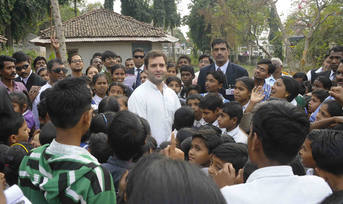AICC Vice President Rahul Gandhi visit Sevagram in Wardha district.
