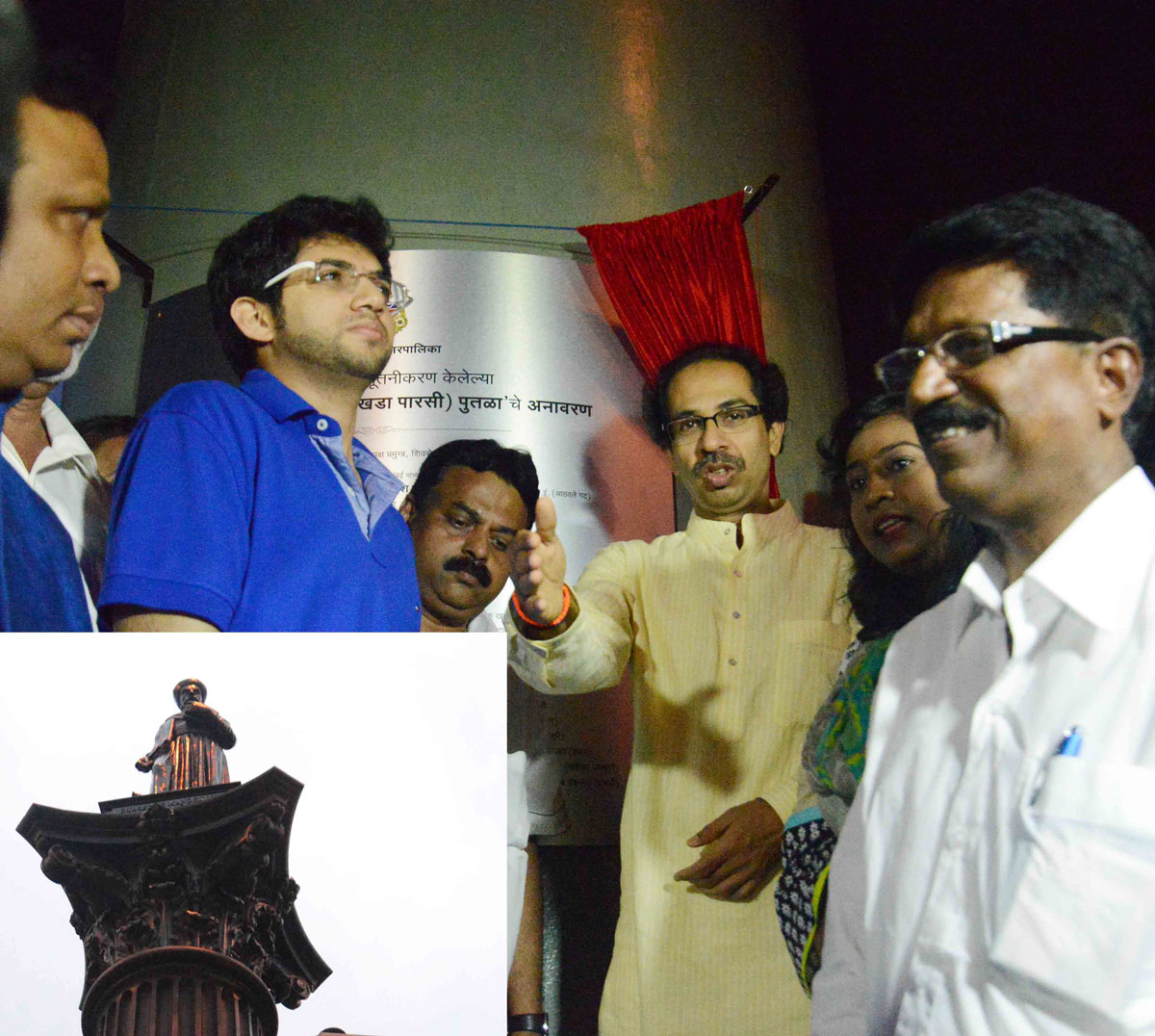 Shivsena President Uddhav Thackeray Unveil Memorial Statue of "KHADA PARSI" at Byculla Y Bridge
