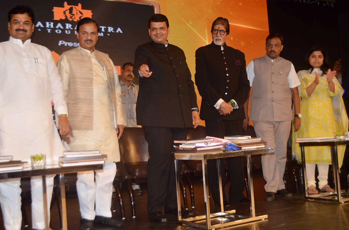 The Launching Ceremony of  MITM by Hands of Chief Minister Devendra Fadnavis in Presence of Cine Star Amitabh Bachchan at J.W.Marriot.