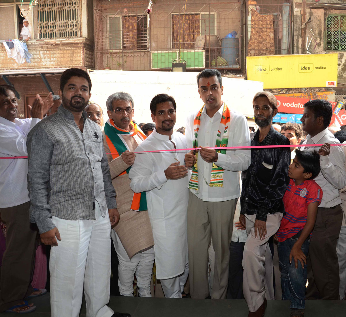 MP.& UNION STATE MINITER MILIND DEORA INAUGURATING ELECTION OFFICES OF VARIOUS CANDIDATES IN SOUTH MUMBAI