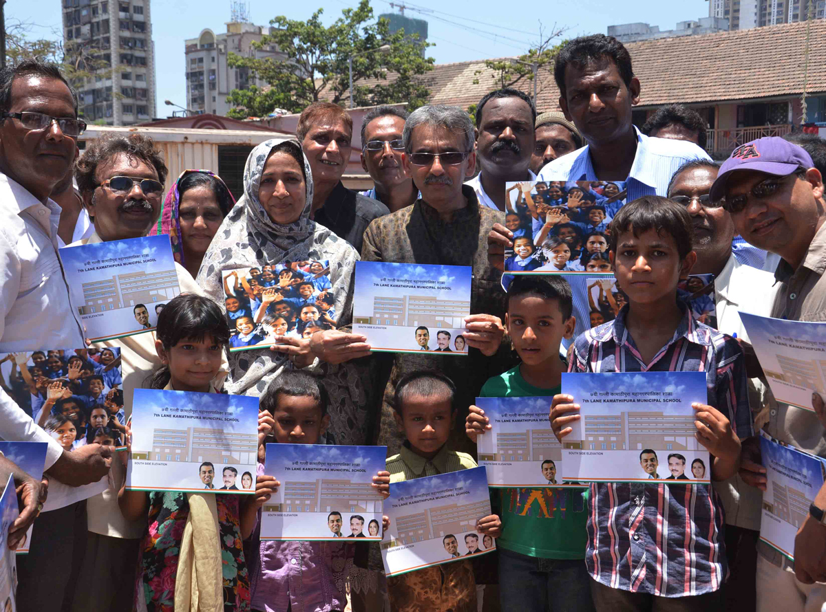 MLA AMIN PATEL & CORPORATER SHAHANA RIZWAN KHAN INAUGURATION 7th KAMATHIPURA BMC SCHOOL.